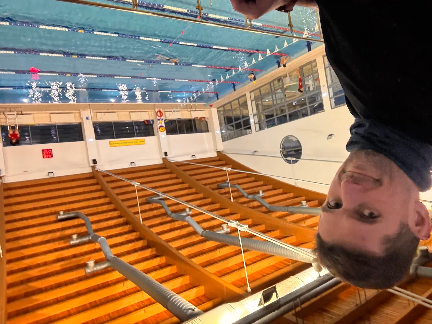 Triathlon pool training session