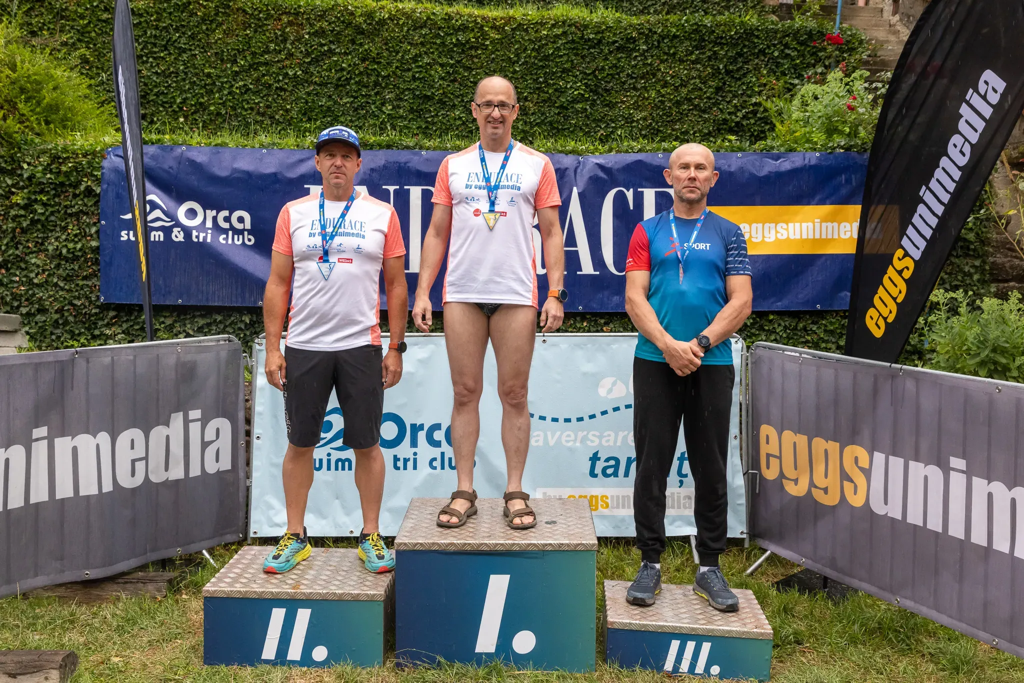 Istvan on the Endurace podium — first place